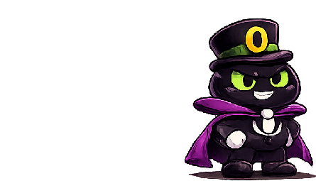 Dr Zero the Final Boss — sinister black figure in purple cape with glowing green eyes